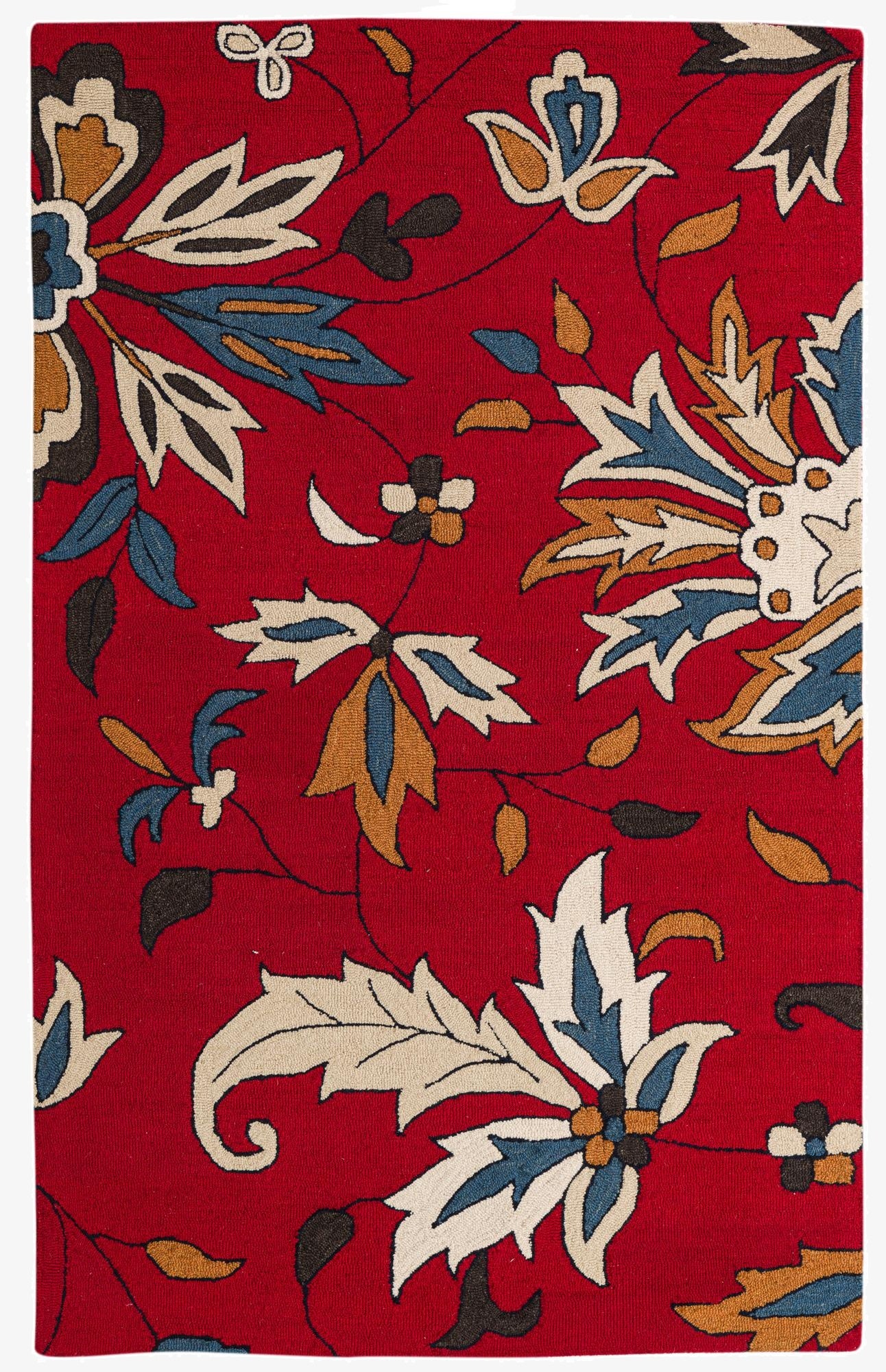  5' x 8' Agra Wool Rug