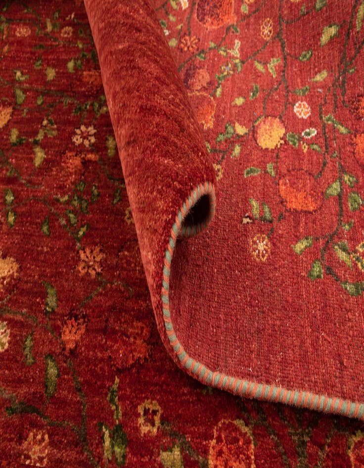 Detail image of 5' 8 x 8' 1 Hand Knotted Amaleh Persian Wool Rug