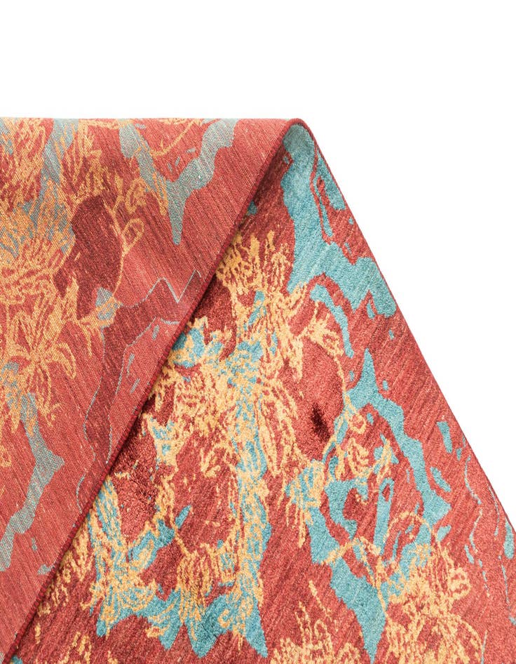 Detail image of  6' 7 x 10' 2  Hand Knotted Anar Rug