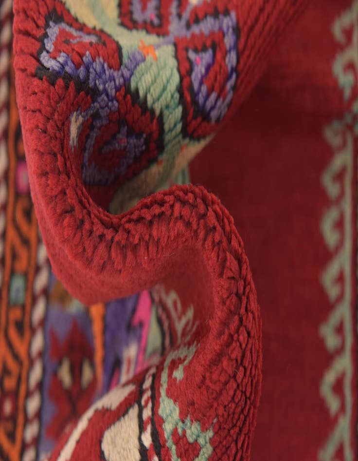 Detail image of  3' 5 x 4' 9  Hand Knotted Anatolian Wool Rug