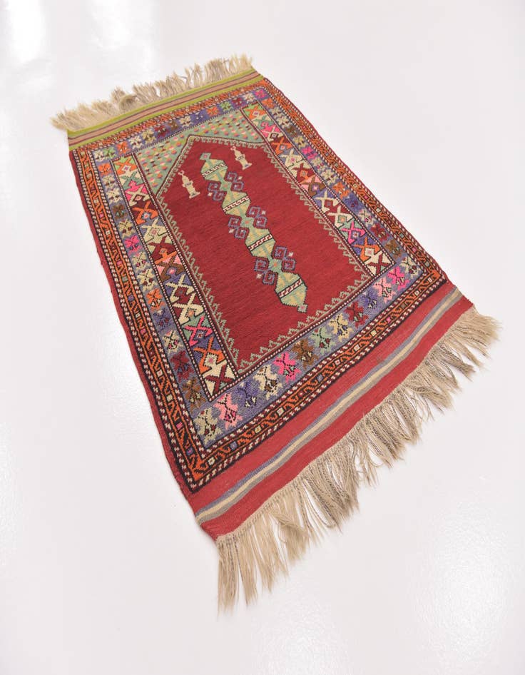 Detail image of  3' 5 x 4' 9  Hand Knotted Anatolian Wool Rug