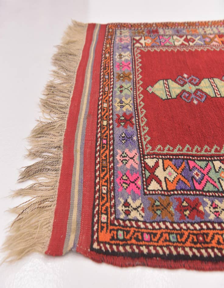 Detail image of  3' 5 x 4' 9  Hand Knotted Anatolian Wool Rug