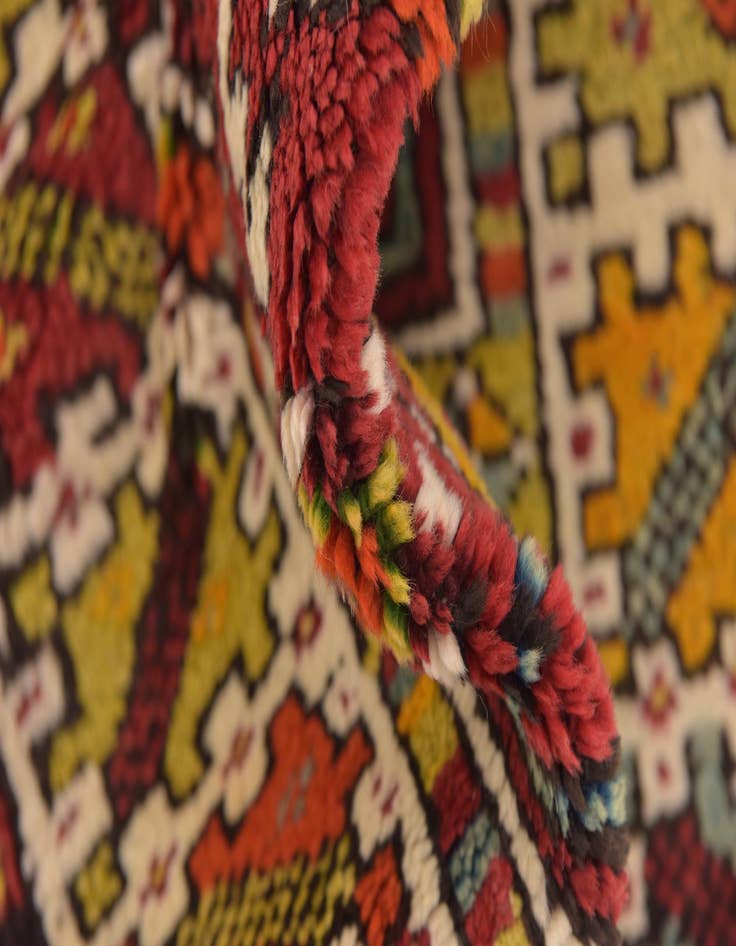 Detail image of  3' 5 x 5'  Hand Knotted Anatolian Wool Rug