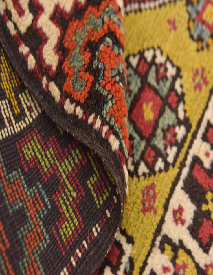 Detail image of  3' 5 x 5'  Hand Knotted Anatolian Wool Rug