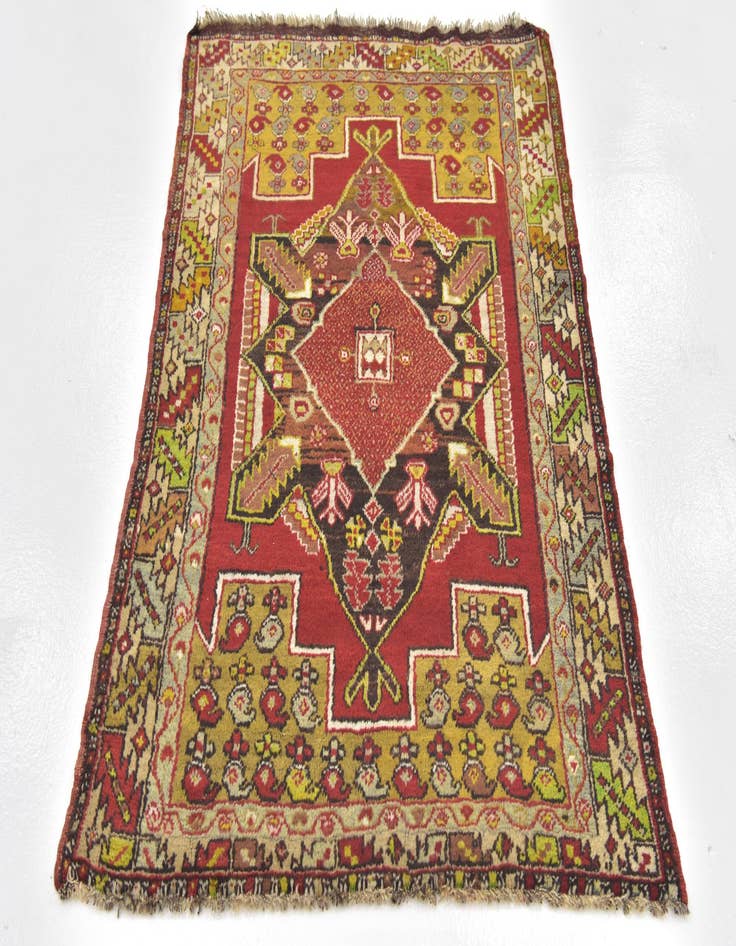 Detail image of  3' 8 x 5' 4  Hand Knotted Anatolian Oriental Wool Rug