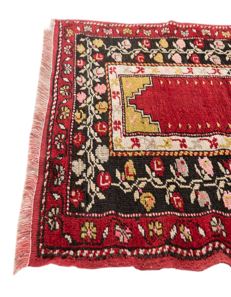 Detail image of  3' 1 x 4' 8  Hand Knotted Anatolian Oriental Wool Rug