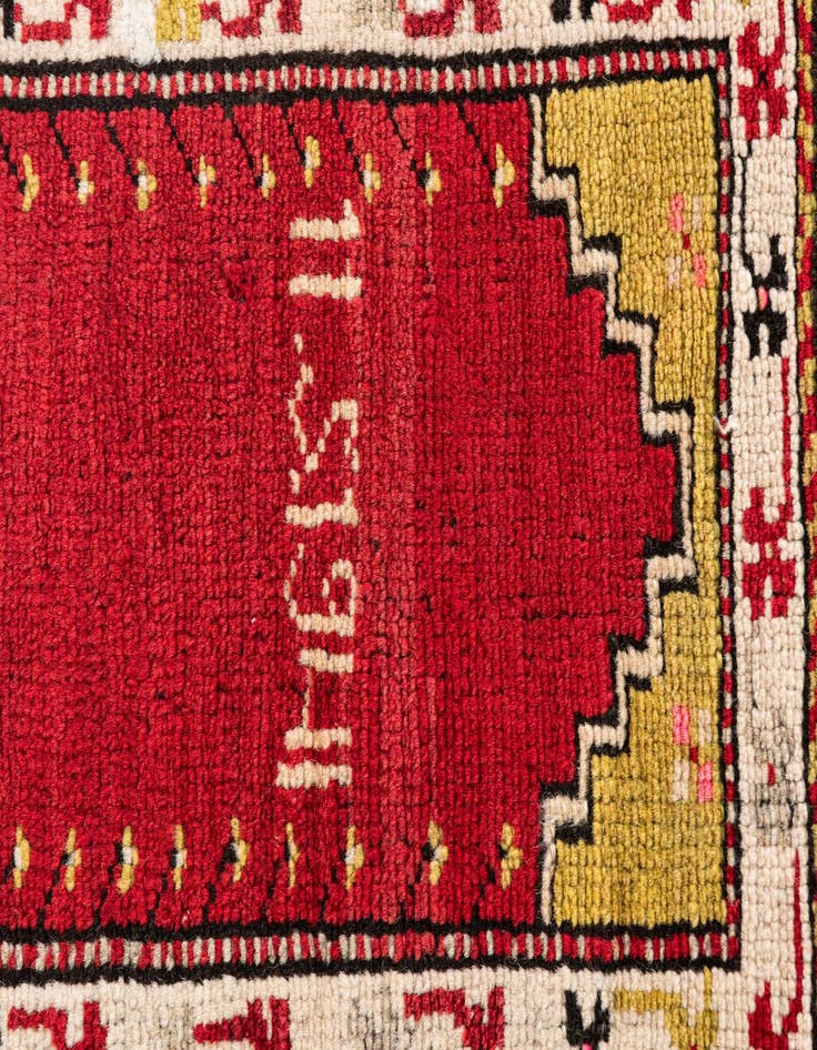 Detail image of  3' 1 x 4' 8  Hand Knotted Anatolian Oriental Wool Rug