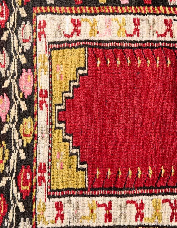 Detail image of  3' 1 x 4' 8  Hand Knotted Anatolian Oriental Wool Rug