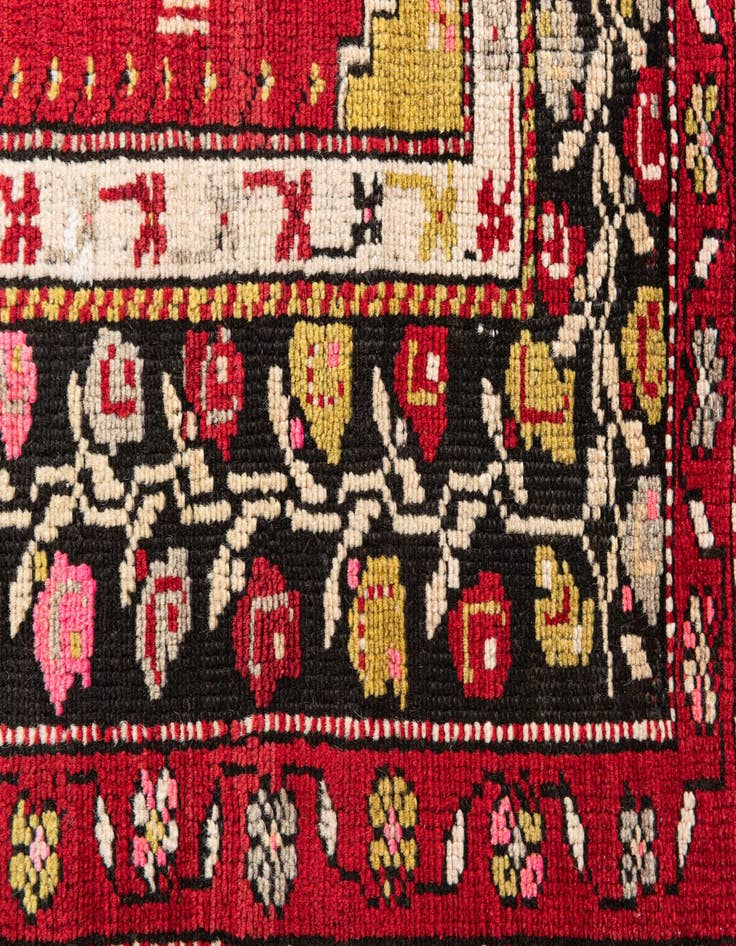 Detail image of  3' 1 x 4' 8  Hand Knotted Anatolian Oriental Wool Rug