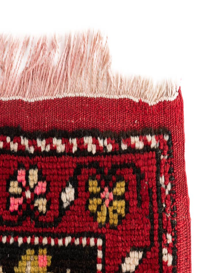 Detail image of  3' 1 x 4' 8  Hand Knotted Anatolian Oriental Wool Rug