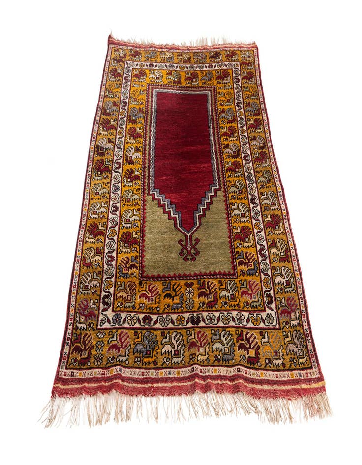 Detail image of  3' 3 x 5' 2  Hand Knotted Anatolian Wool Rug