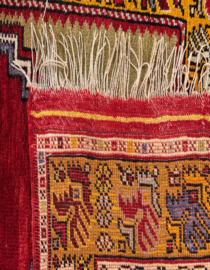 Detail image of  3' 3 x 5' 2  Hand Knotted Anatolian Wool Rug