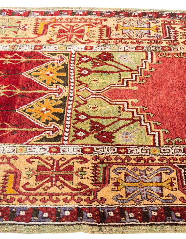 Detail image of  4' x 6' 3  Hand Knotted Anatolian Oriental Wool Rug
