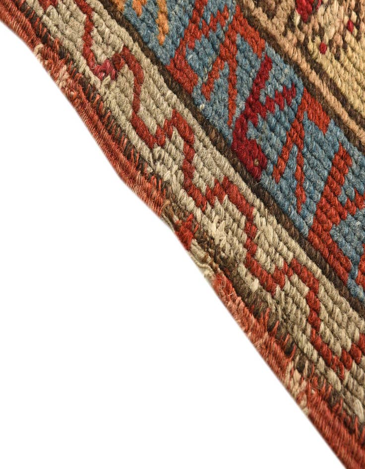 Detail image of  3' 4 x 4' 7  Hand Knotted Anatolian Oriental Wool Rug