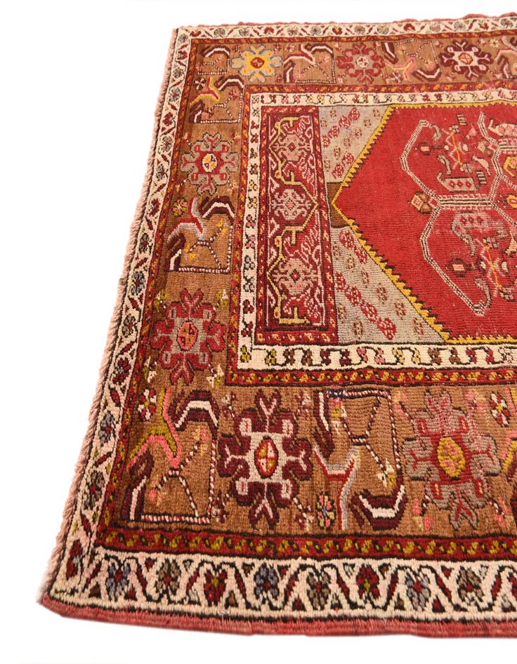 Detail image of 3' 4 x 5' 3 Hand Knotted Anatolian Oriental Wool Rug