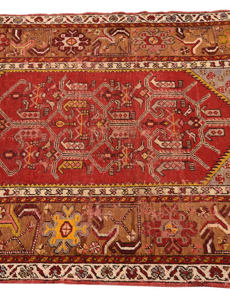 Detail image of 3' 4 x 5' 3 Hand Knotted Anatolian Oriental Wool Rug