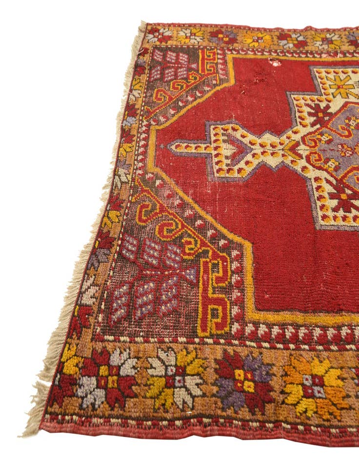 Detail image of  3' 6 x 5' 5  Hand Knotted Anatolian Oriental Wool Rug