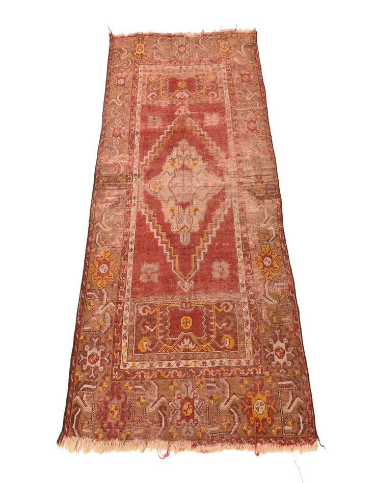 Detail image of  3' 2 x 5'  Hand Knotted Anatolian Oriental Wool Rug