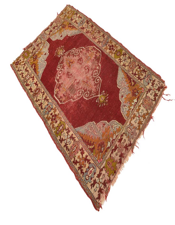 Detail image of  3' 6 x 5' 4  Hand Knotted Anatolian Oriental Wool Rug