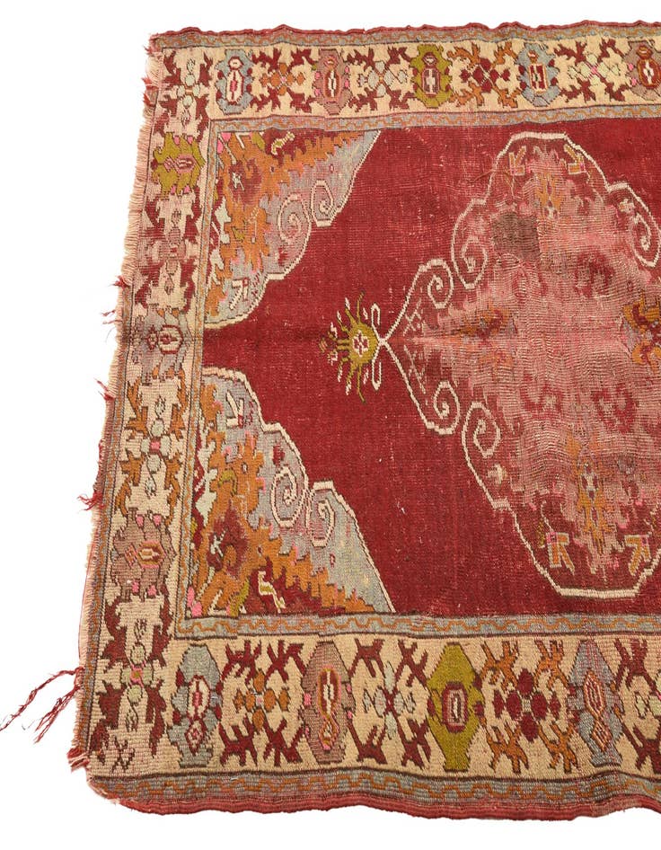 Detail image of  3' 6 x 5' 4  Hand Knotted Anatolian Oriental Wool Rug