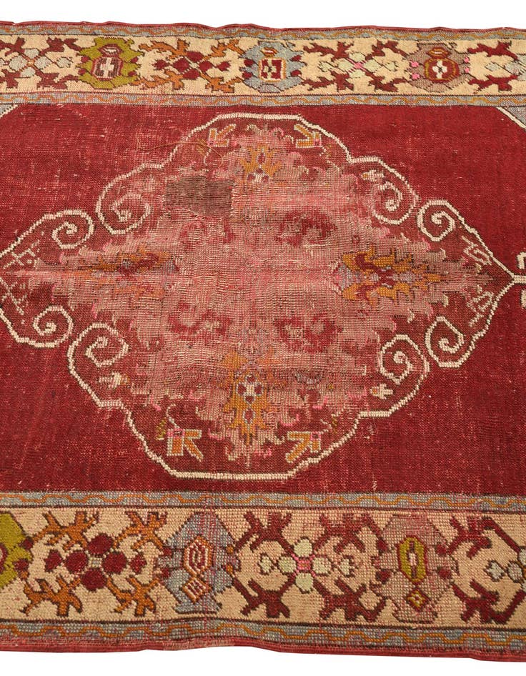 Detail image of  3' 6 x 5' 4  Hand Knotted Anatolian Oriental Wool Rug
