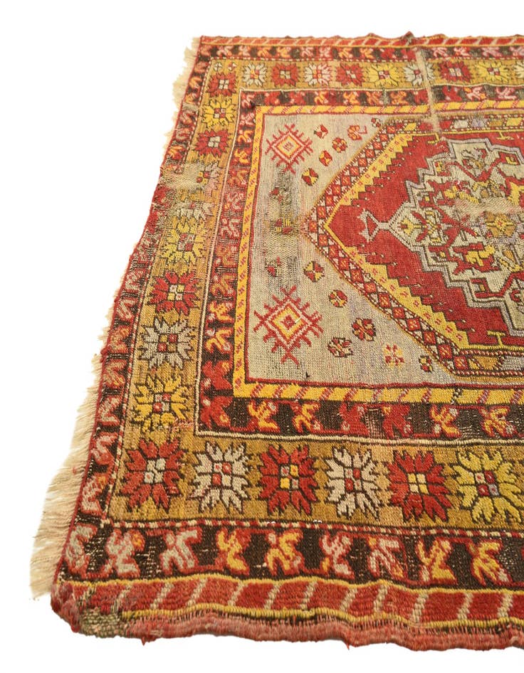 Detail image of  3' 8 x 4' 7  Hand Knotted Anatolian Wool Rug