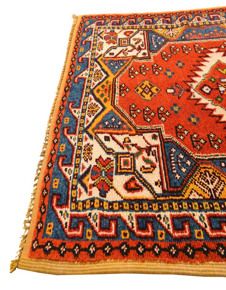 Detail image of  3' 8 x 4' 10  Hand Knotted Anatolian Wool Rug