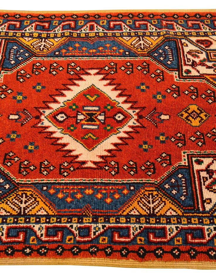 Detail image of  3' 8 x 4' 10  Hand Knotted Anatolian Wool Rug