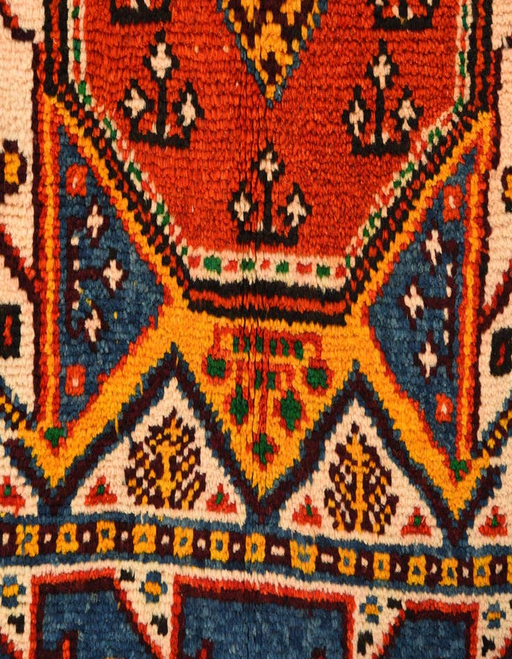 Detail image of  3' 8 x 4' 10  Hand Knotted Anatolian Wool Rug