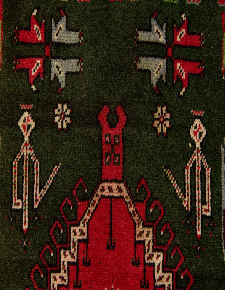 Detail image of  3' 9 x 6' 6  Hand Knotted Anatolian Wool Rug