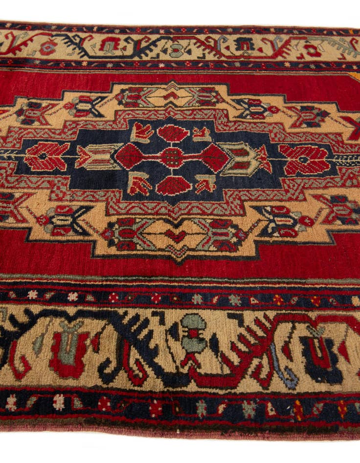 Detail image of  3' 9 x 7' 1  Hand Knotted Anatolian Oriental Wool Rug