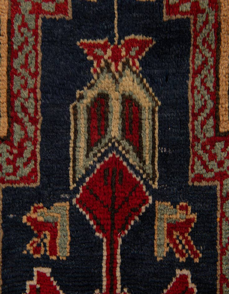 Detail image of  3' 9 x 7' 1  Hand Knotted Anatolian Oriental Wool Rug