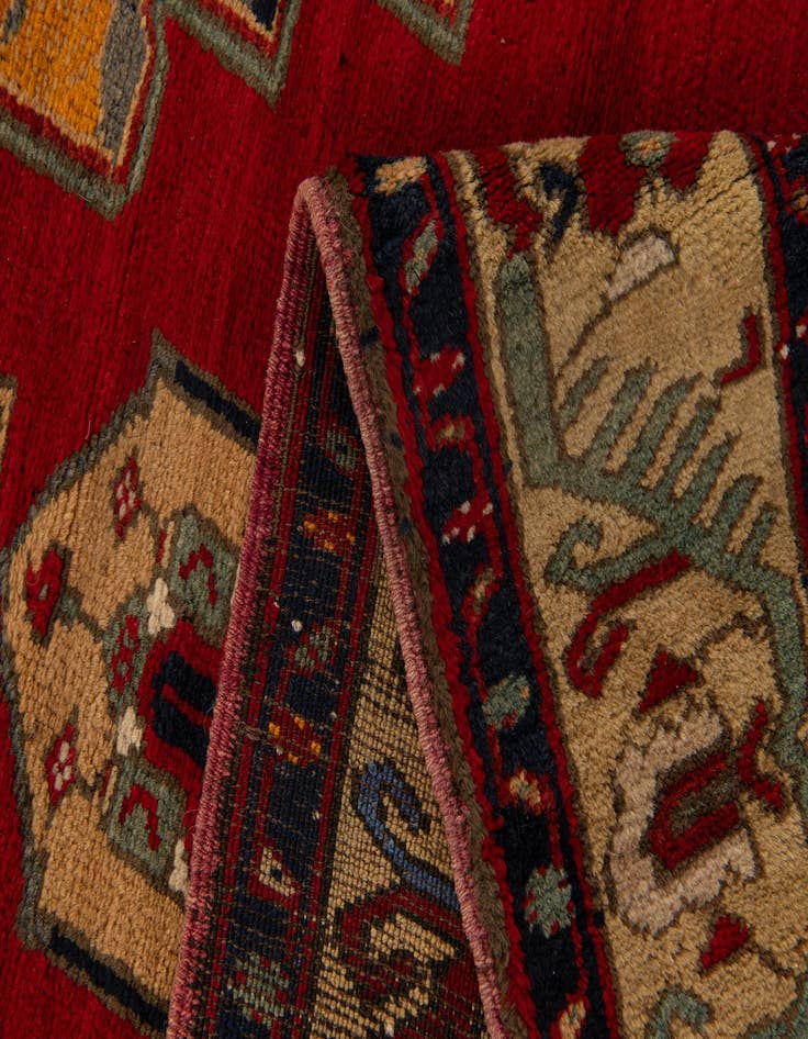 Detail image of  3' 9 x 7' 1  Hand Knotted Anatolian Oriental Wool Rug