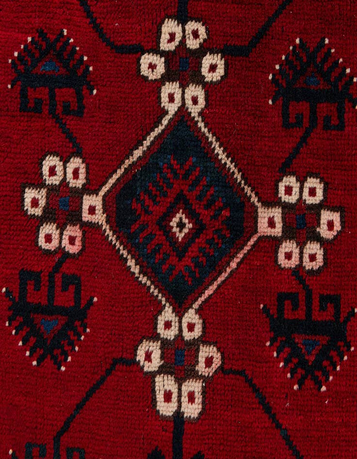 Detail image of  4' x 5' 11  Hand Knotted Anatolian Wool Rug