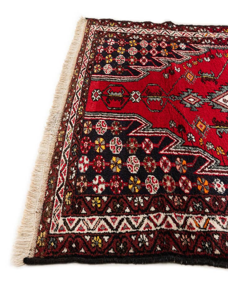 Detail image of  4' 1 x 6' 5  Hand Knotted Anatolian Oriental Wool Rug