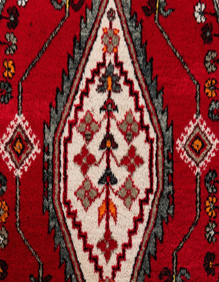 Detail image of  4' 1 x 6' 5  Hand Knotted Anatolian Oriental Wool Rug