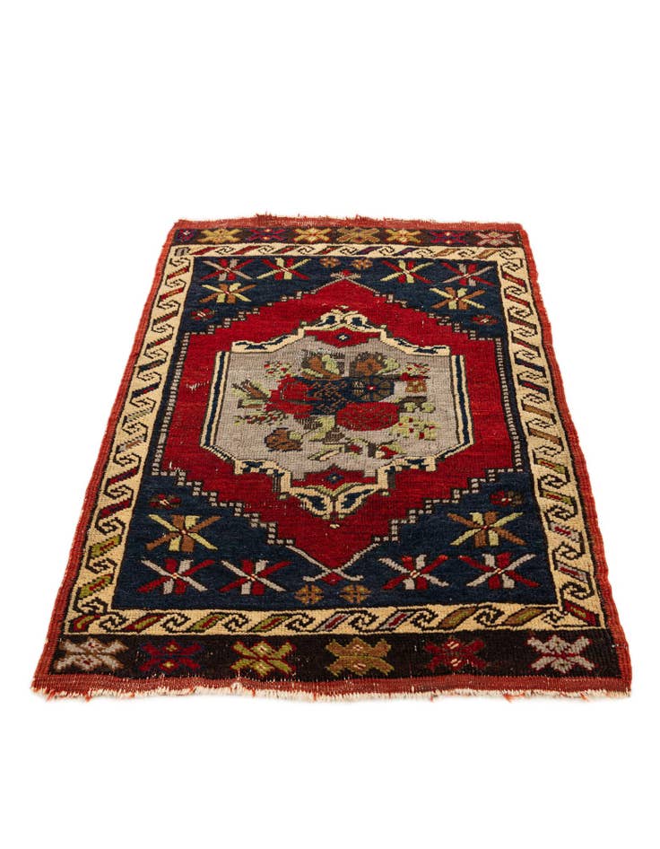 Detail image of  2' 1 x 3'  Hand Knotted Anatolian Wool Rug