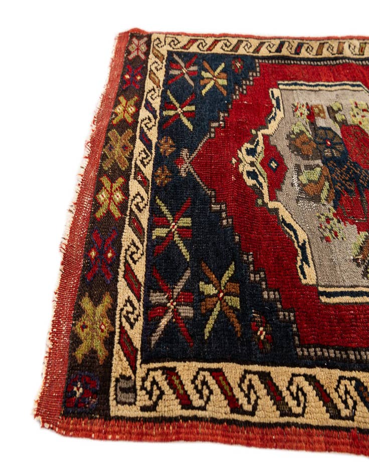 Detail image of  2' 1 x 3'  Hand Knotted Anatolian Wool Rug