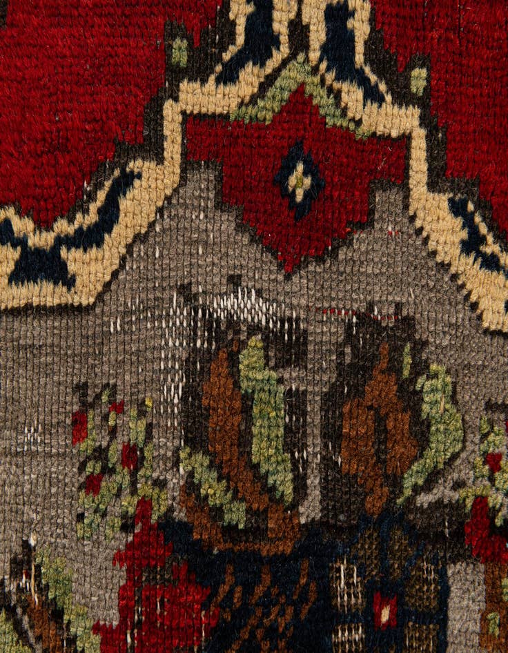 Detail image of  2' 1 x 3'  Hand Knotted Anatolian Wool Rug