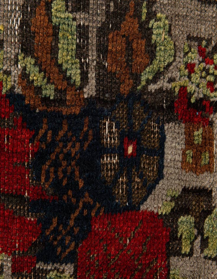 Detail image of  2' 1 x 3'  Hand Knotted Anatolian Wool Rug