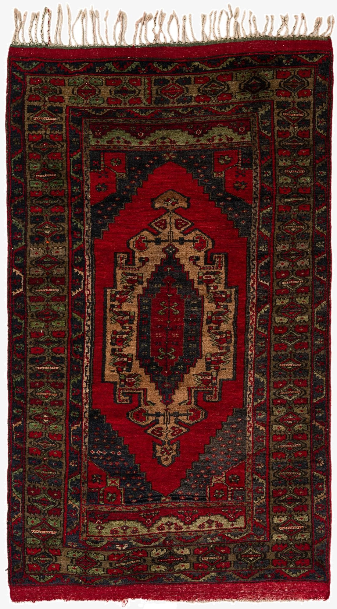  3' 11 x 6' 9  Hand Knotted Anatolian Wool Rug