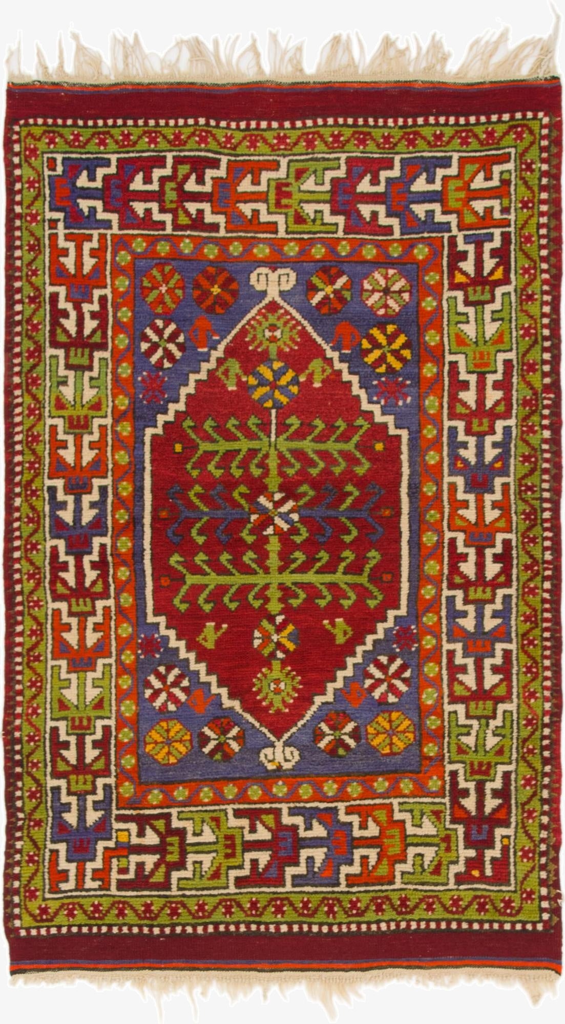  3' x 5' 2  Hand Knotted Anatolian Wool Rug