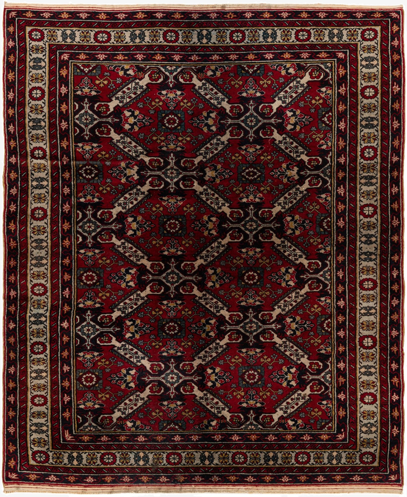  5' 5 x 6' 8  Hand Knotted Anatolian Wool Rug
