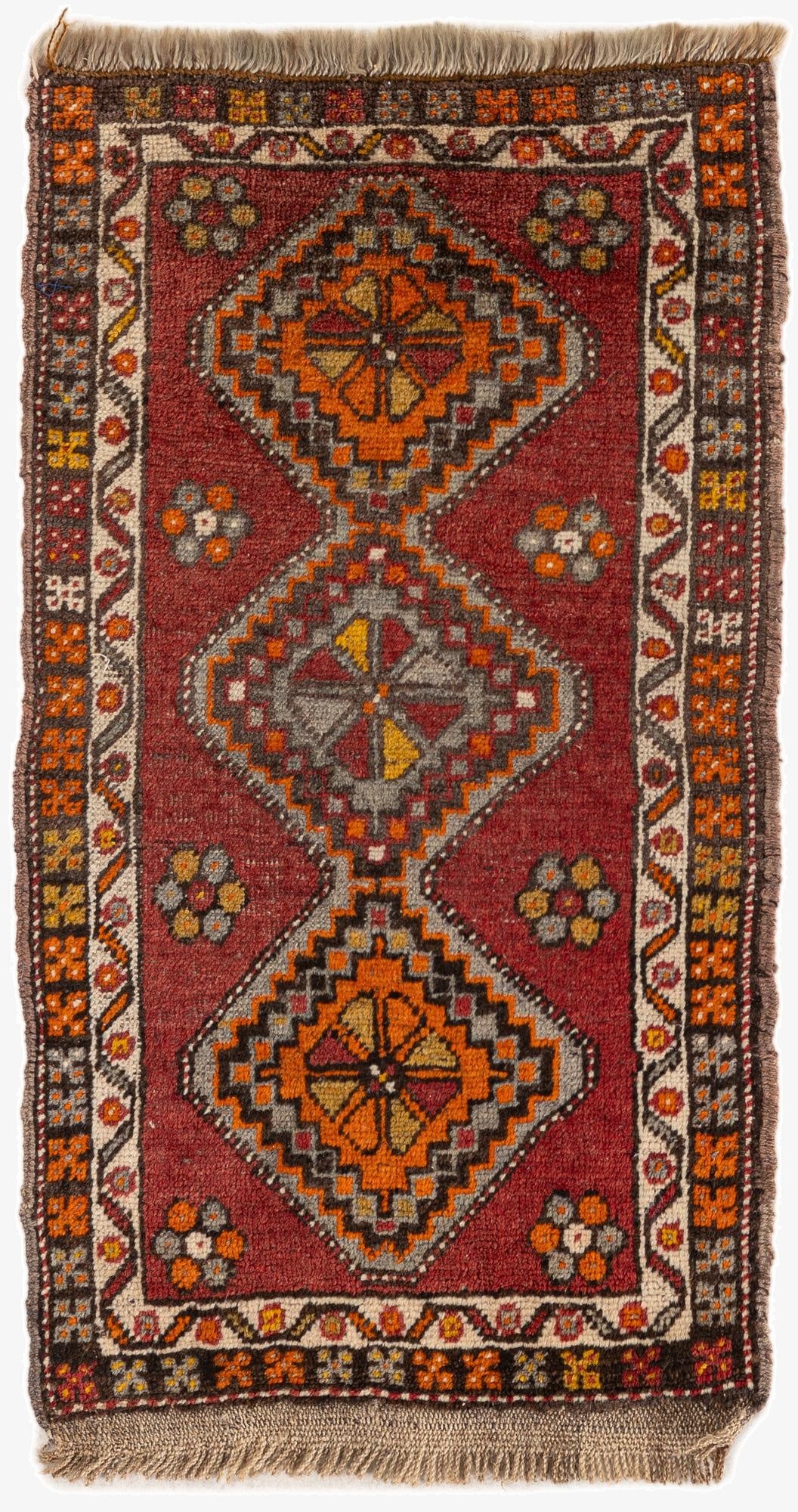  1' 6 x 2' 9  Hand Knotted Anatolian Wool Rug