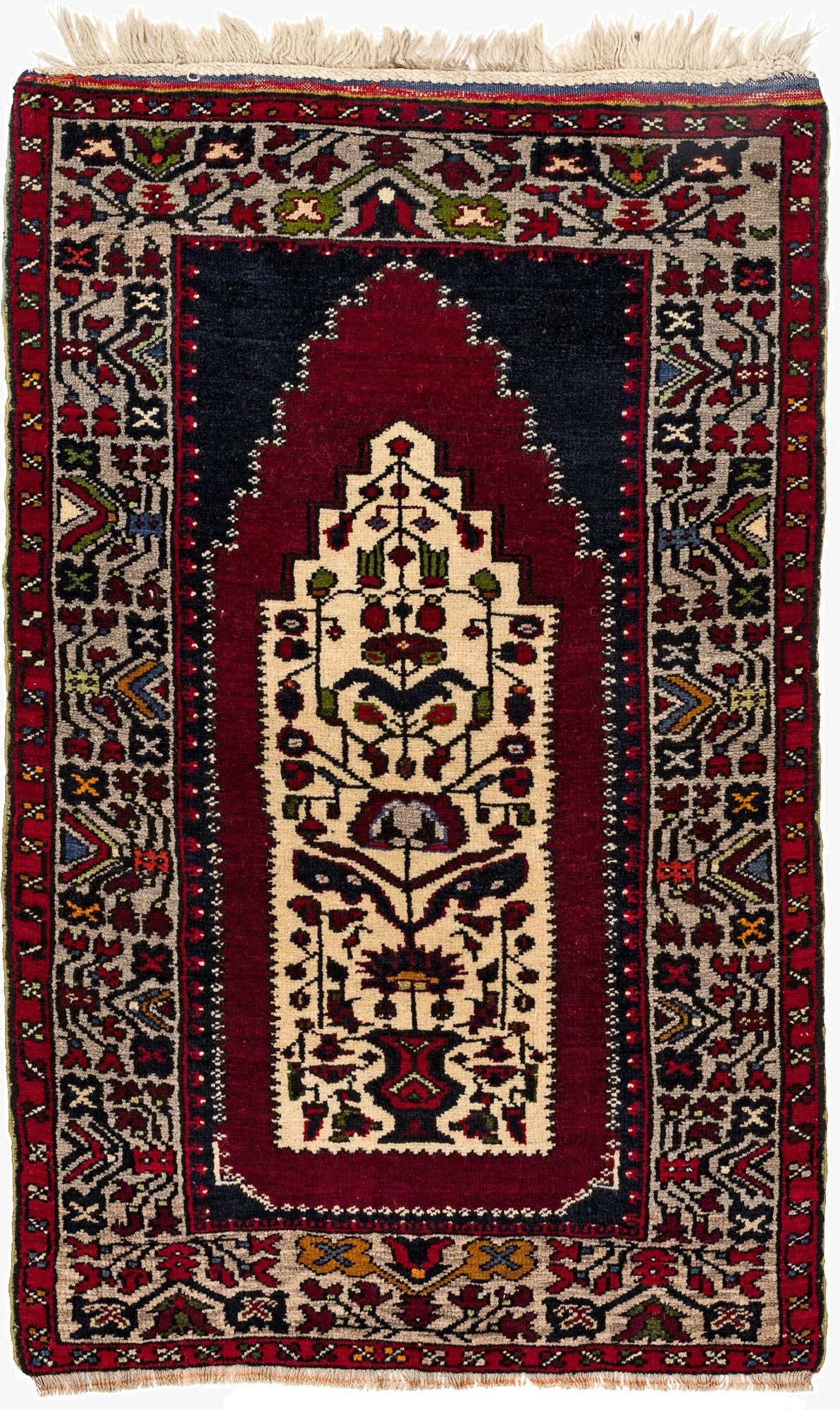  2' 8 x 4' 2  Hand Knotted Anatolian Oriental Wool Rug