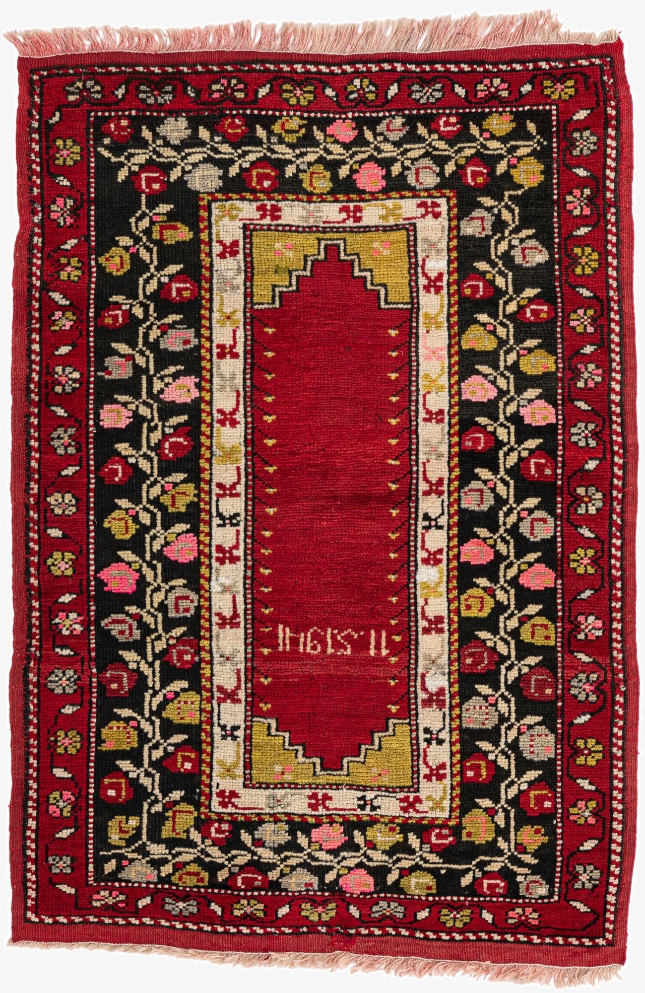  3' 1 x 4' 8  Hand Knotted Anatolian Oriental Wool Rug