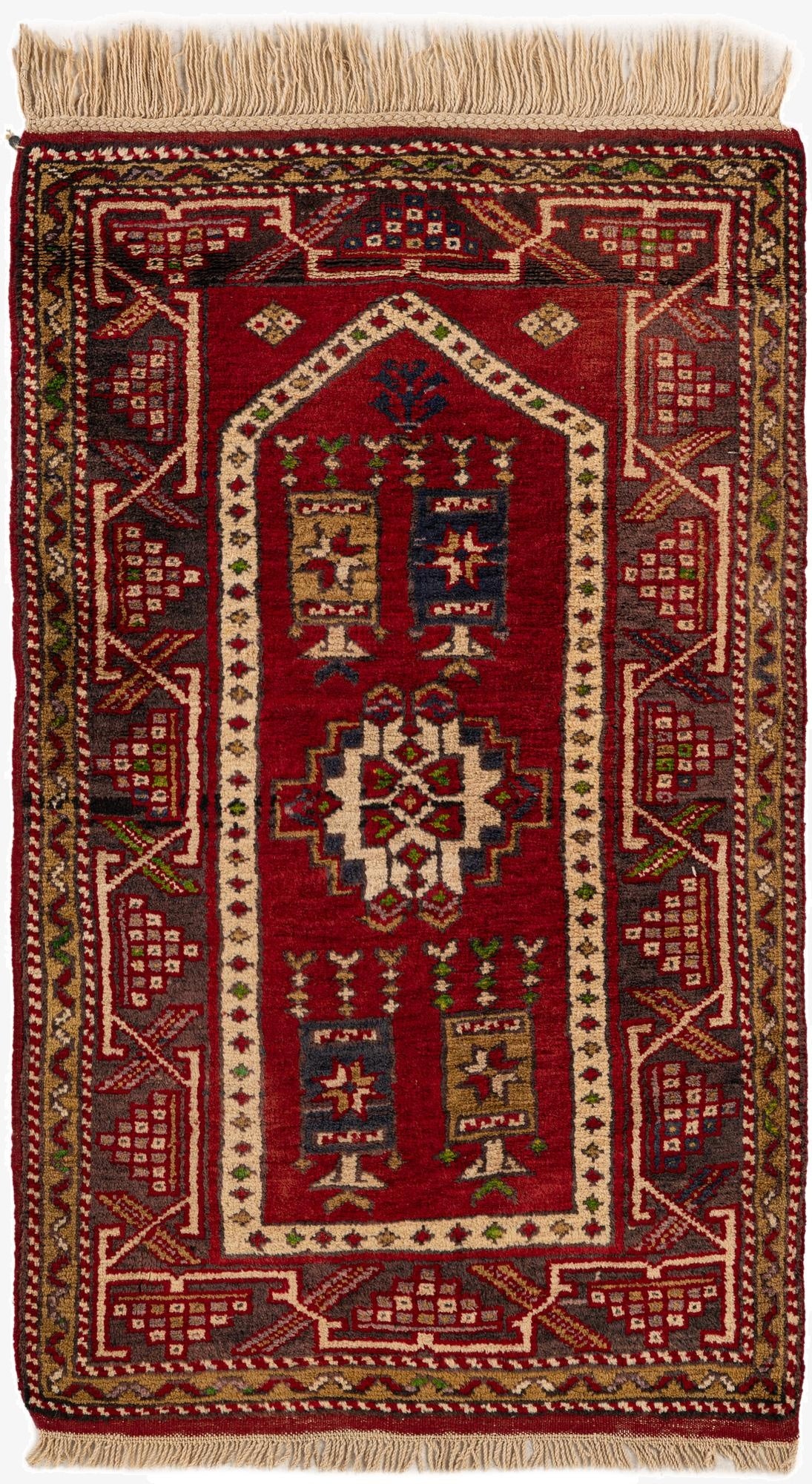  2' 8 x 4' 7  Hand Knotted Anatolian Wool Rug
