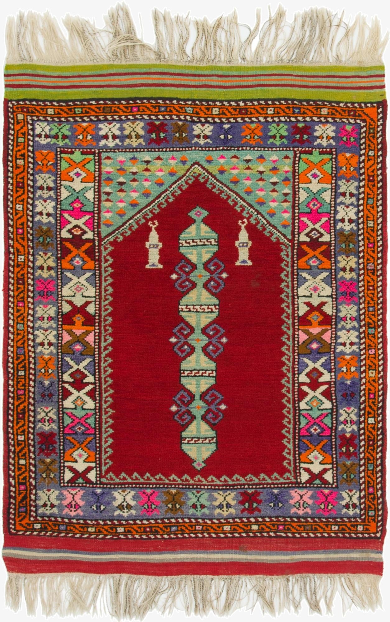  3' 5 x 4' 9  Hand Knotted Anatolian Wool Rug