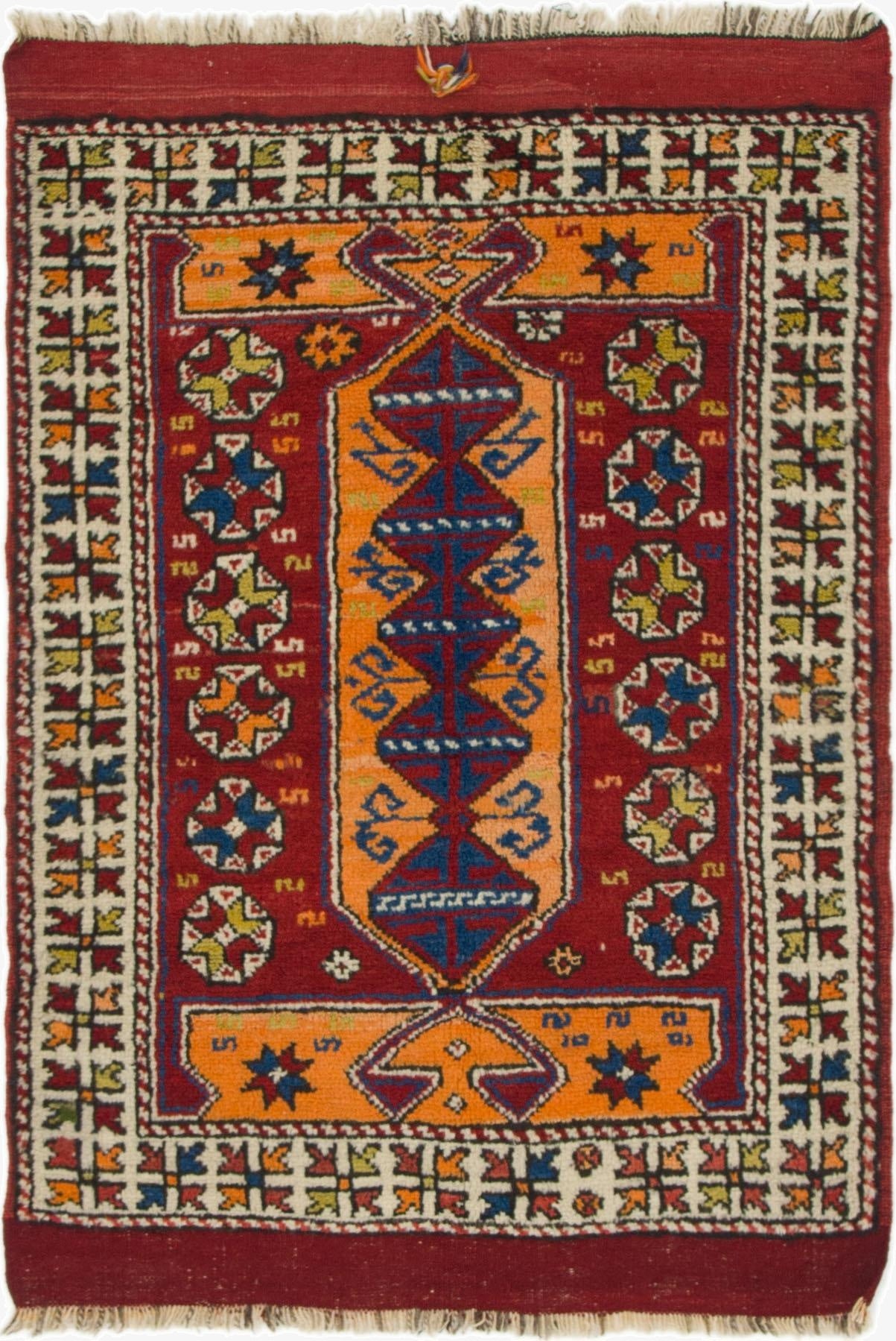  3' x 4' 5  Hand Knotted Anatolian Wool Rug