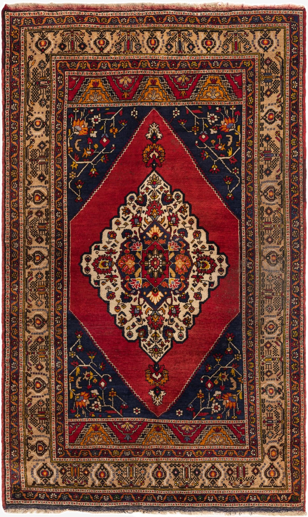  5' 10 x 9' 10  Hand Knotted Anatolian Wool Rug